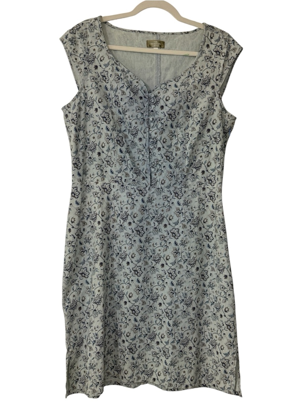 The Territory Ahead Light Blue Floral Mini Dress